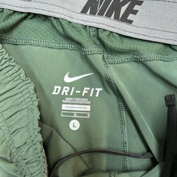 Nike Dri-Fit MSU Spartans Basketball Shorts Green White Mens Size Large - Picture 8 of 8
